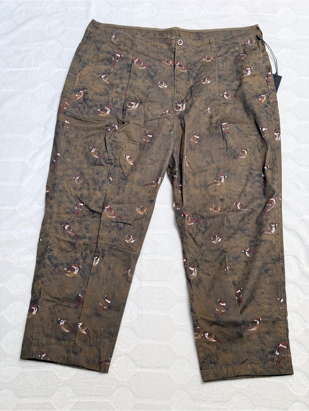Paper Planes x Jammie Holmes Peace of Mind Slouch Pants 3XL Bird Print NWT